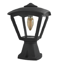 Square Post Top Lantern